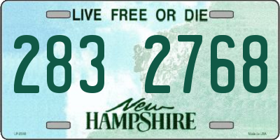 NH license plate 2832768