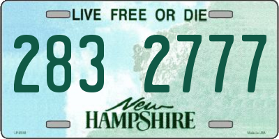 NH license plate 2832777