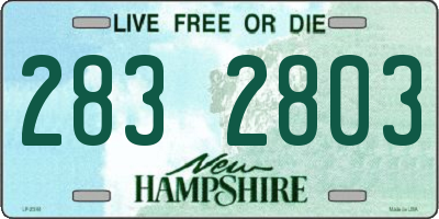 NH license plate 2832803
