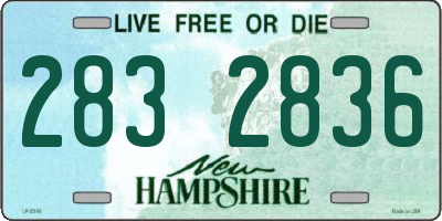 NH license plate 2832836