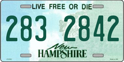 NH license plate 2832842
