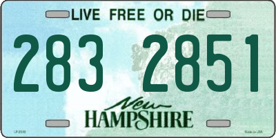NH license plate 2832851