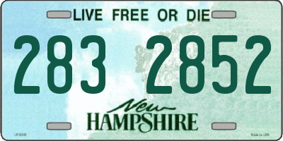 NH license plate 2832852