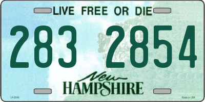 NH license plate 2832854