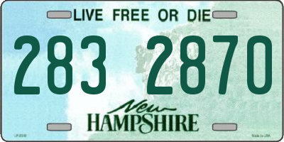 NH license plate 2832870