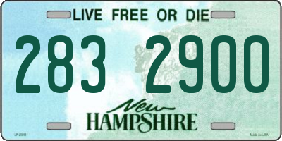 NH license plate 2832900