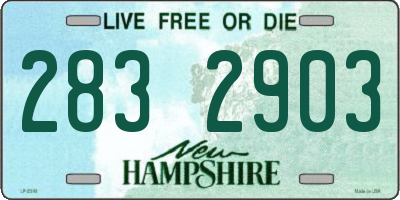 NH license plate 2832903
