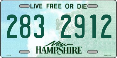 NH license plate 2832912