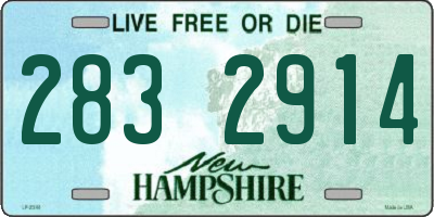 NH license plate 2832914