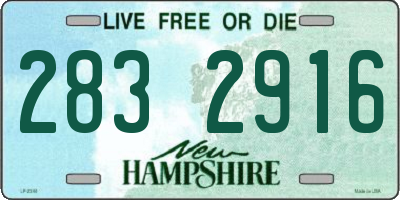 NH license plate 2832916