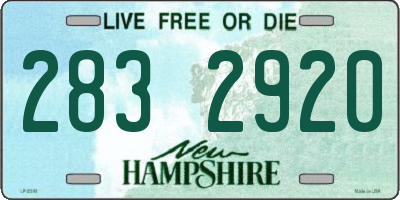 NH license plate 2832920