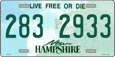 NH license plate 2832933