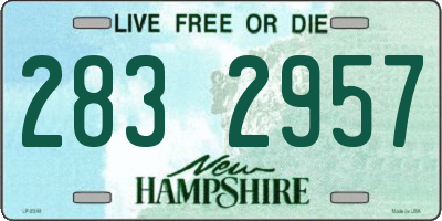 NH license plate 2832957