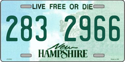 NH license plate 2832966