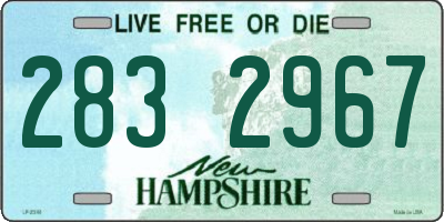 NH license plate 2832967