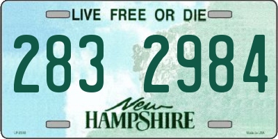 NH license plate 2832984