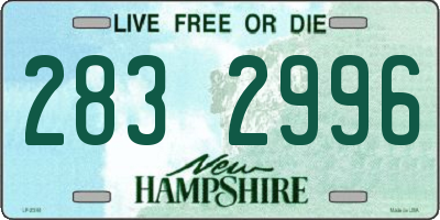 NH license plate 2832996