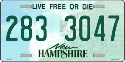 NH license plate 2833047