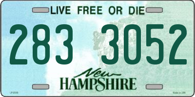 NH license plate 2833052
