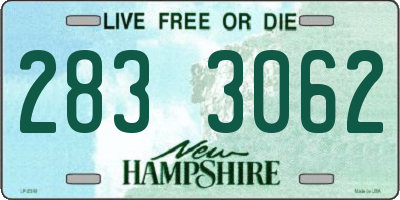 NH license plate 2833062