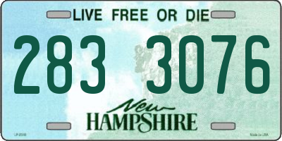 NH license plate 2833076