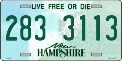 NH license plate 2833113