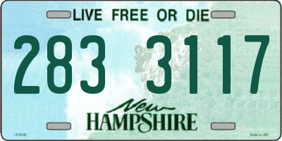 NH license plate 2833117