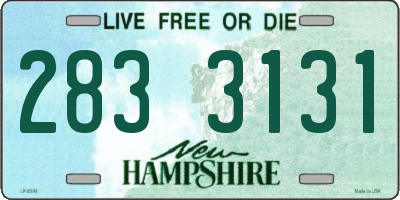 NH license plate 2833131