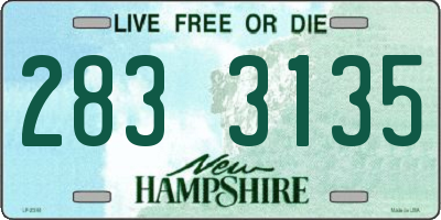 NH license plate 2833135