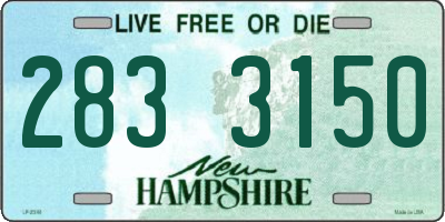 NH license plate 2833150