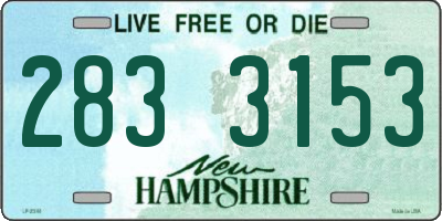 NH license plate 2833153