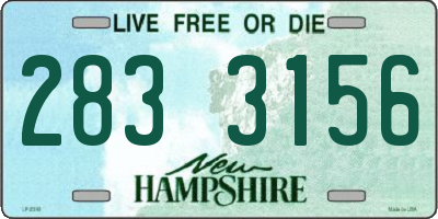 NH license plate 2833156