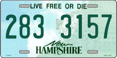 NH license plate 2833157
