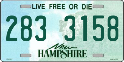 NH license plate 2833158