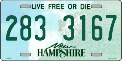 NH license plate 2833167