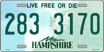 NH license plate 2833170