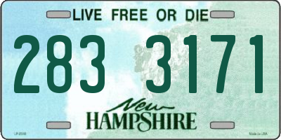 NH license plate 2833171