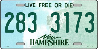 NH license plate 2833173