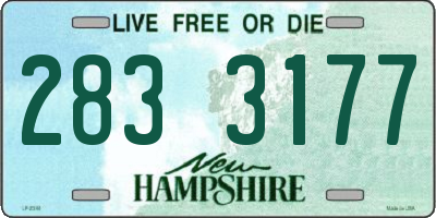 NH license plate 2833177
