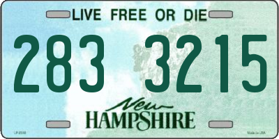 NH license plate 2833215