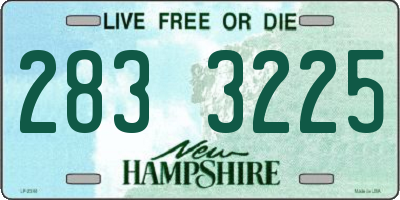 NH license plate 2833225