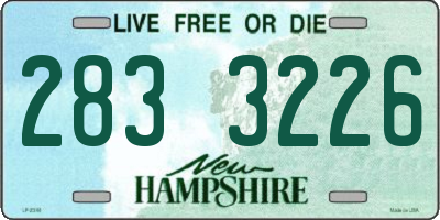 NH license plate 2833226
