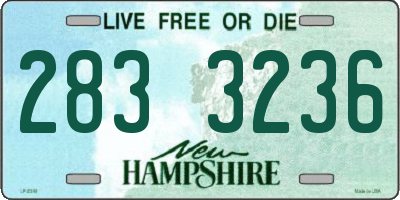 NH license plate 2833236