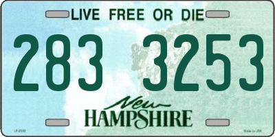 NH license plate 2833253