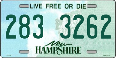 NH license plate 2833262