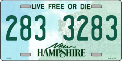 NH license plate 2833283