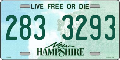 NH license plate 2833293