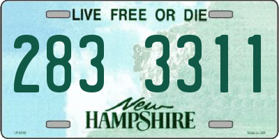 NH license plate 2833311