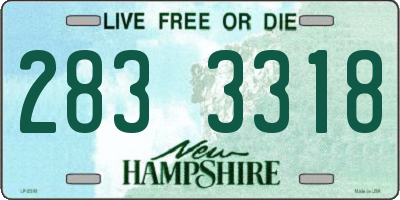 NH license plate 2833318