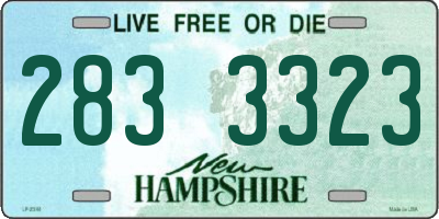 NH license plate 2833323